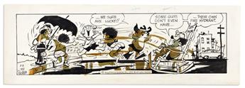 (ART.) Ted Shearer. Group of original cartoon art, including 3 of his Quincy strips.
